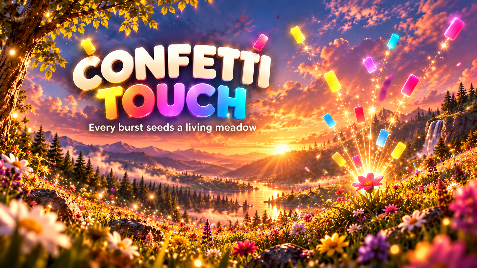 Confetti Touch: Party Popper mobile game