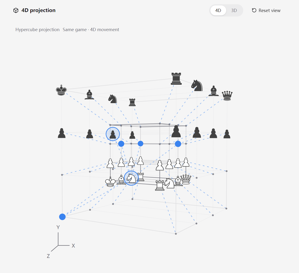 Chess4D mobile game