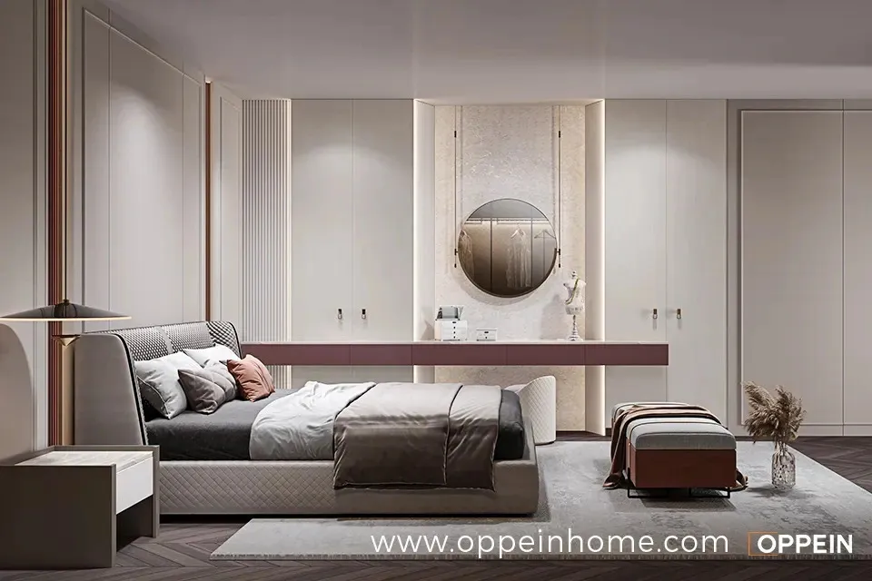 Minimalist White Wardrobe in UV Lacquer Finish - Song for You