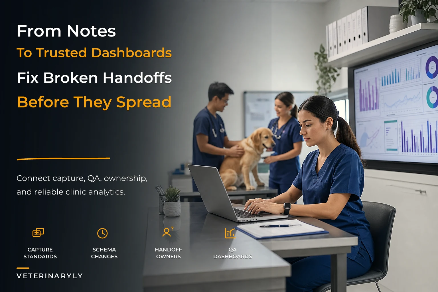 Documentation-to-Analytics Operating Model and QA for Veterinary Clinics