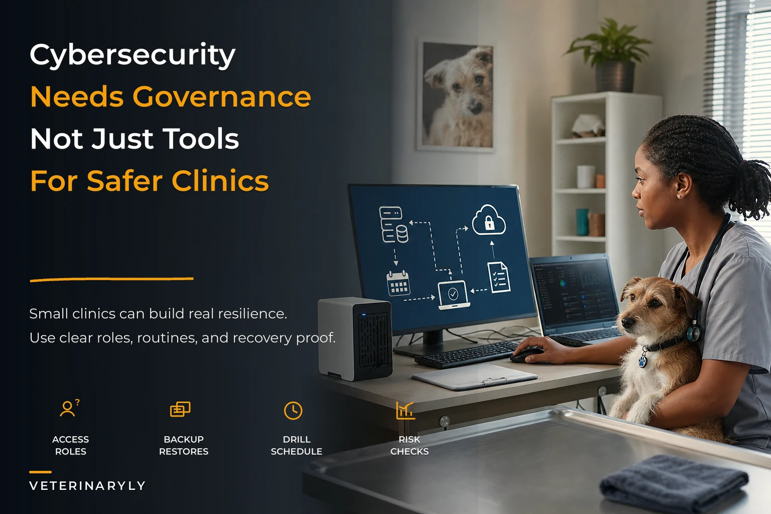 Operational Cybersecurity Governance for Veterinary Clinics