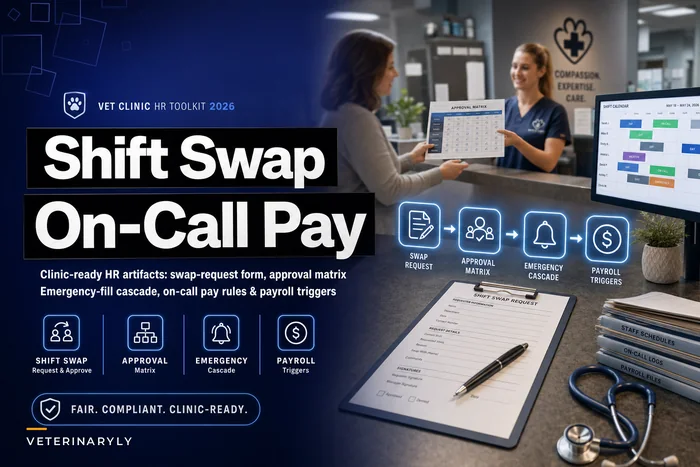 Shift-Swap, On‑Call and Overtime Policy Template for Clinics: Approval Matrix, Emergency Cascade and Payroll Triggers