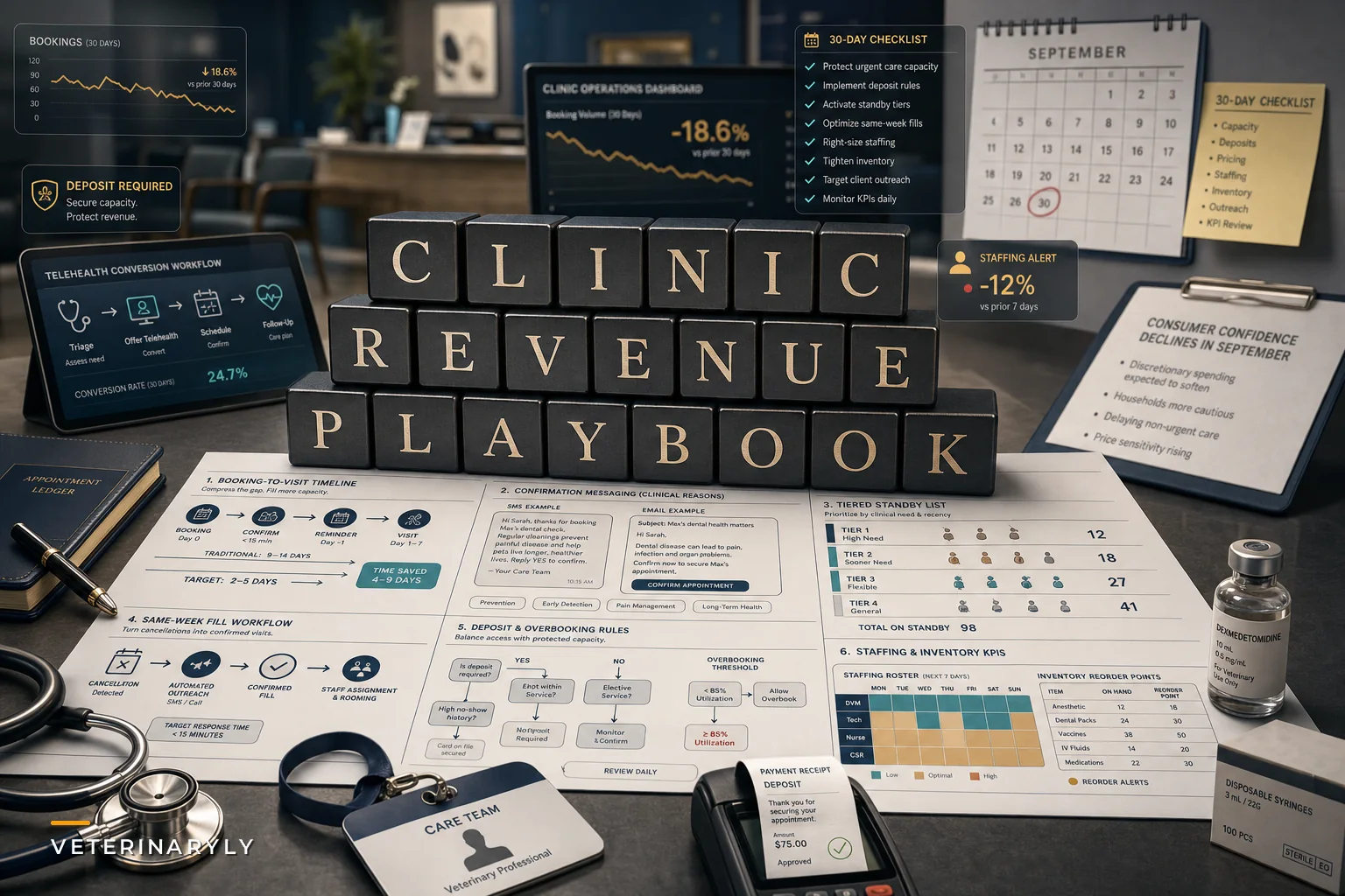 When Consumer Confidence Falls: Operational Steps to Protect Clinic Scheduling, Pricing, and Client Payments