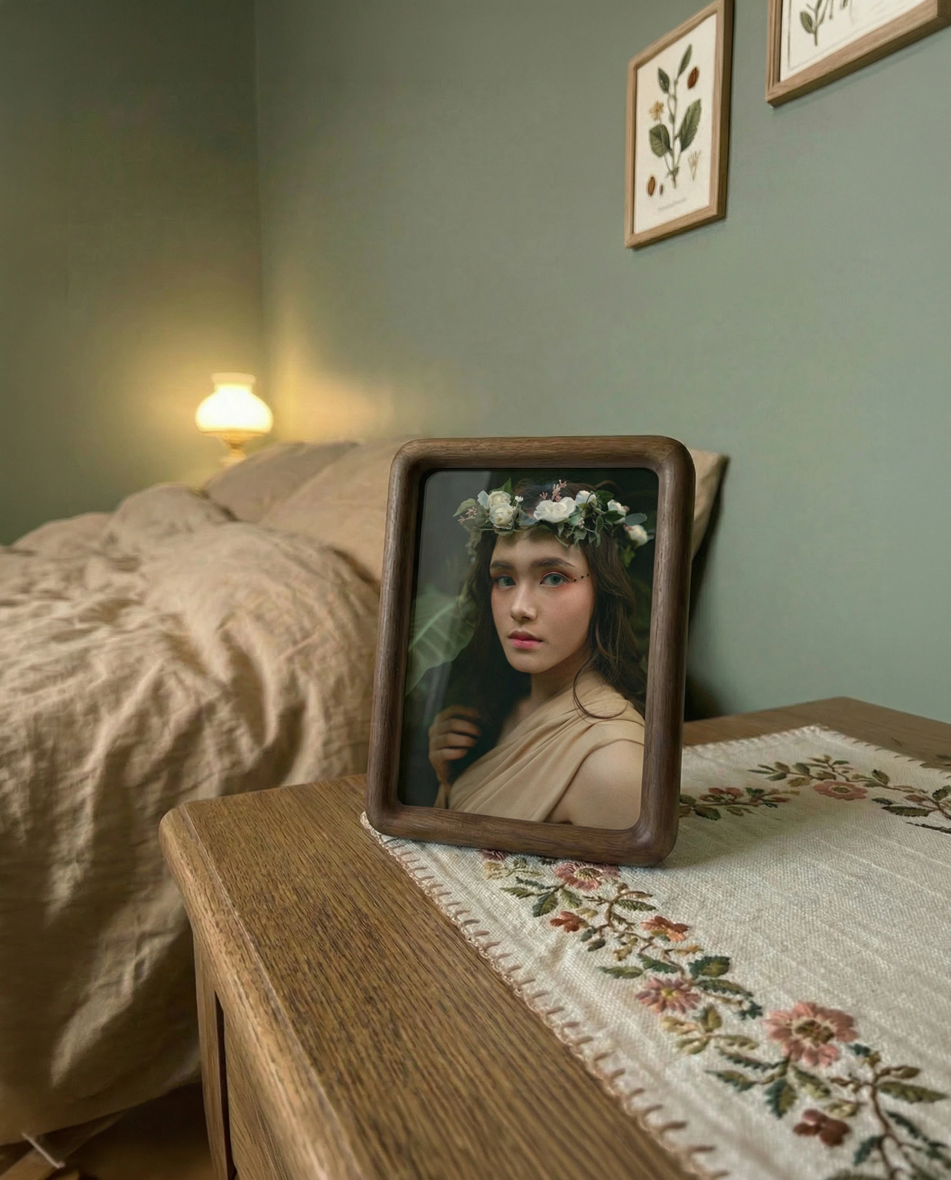 2D portrait print—the classic flat look included in every order