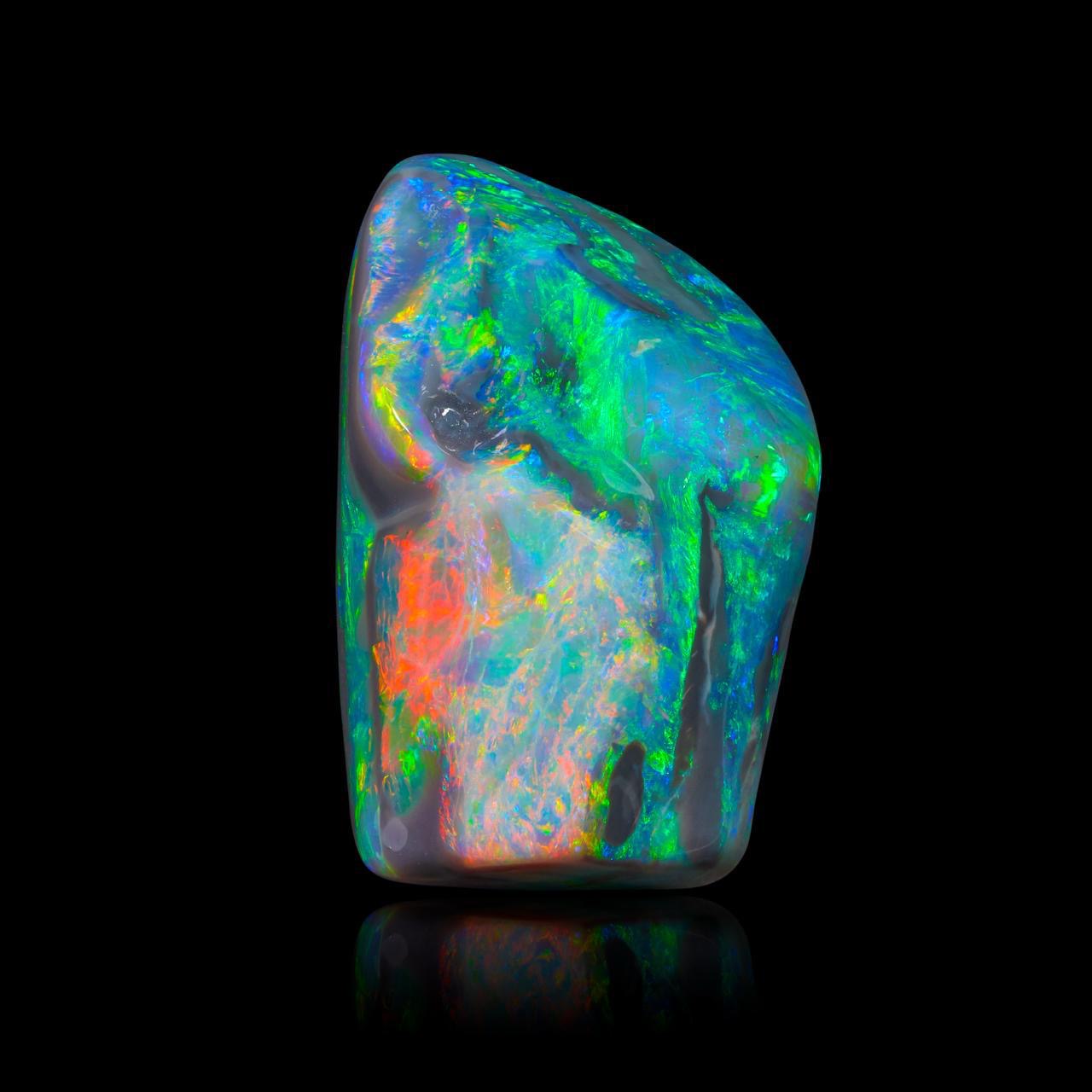“Black Magic” Museum-Exhibited Lightning Ridge Black Opal, 379.03ct