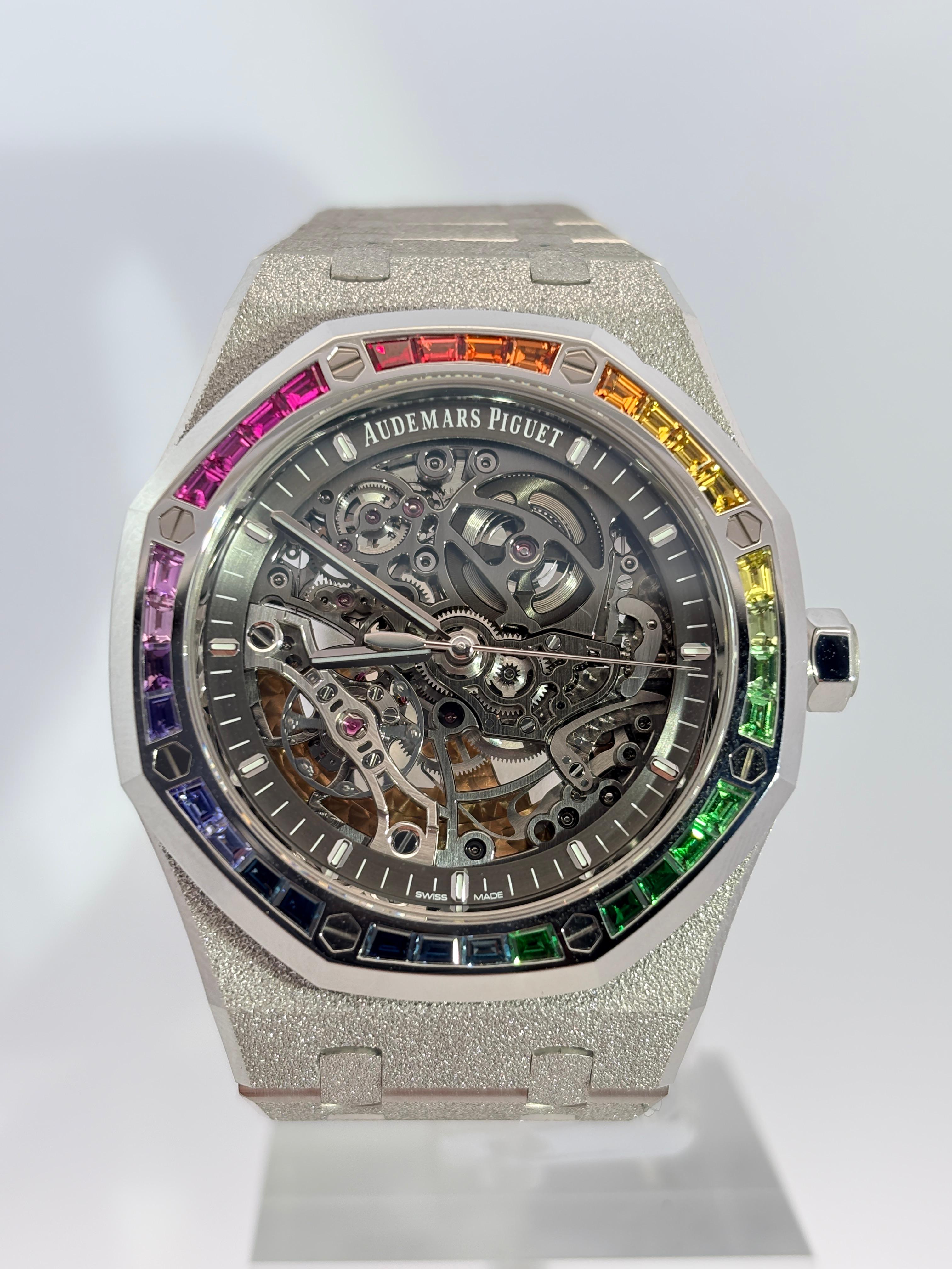 AUDEMARS PIGUET ROYAL OAK FROSTED GOLD DOUBLE BALANCE WHEEL OPENWORKED