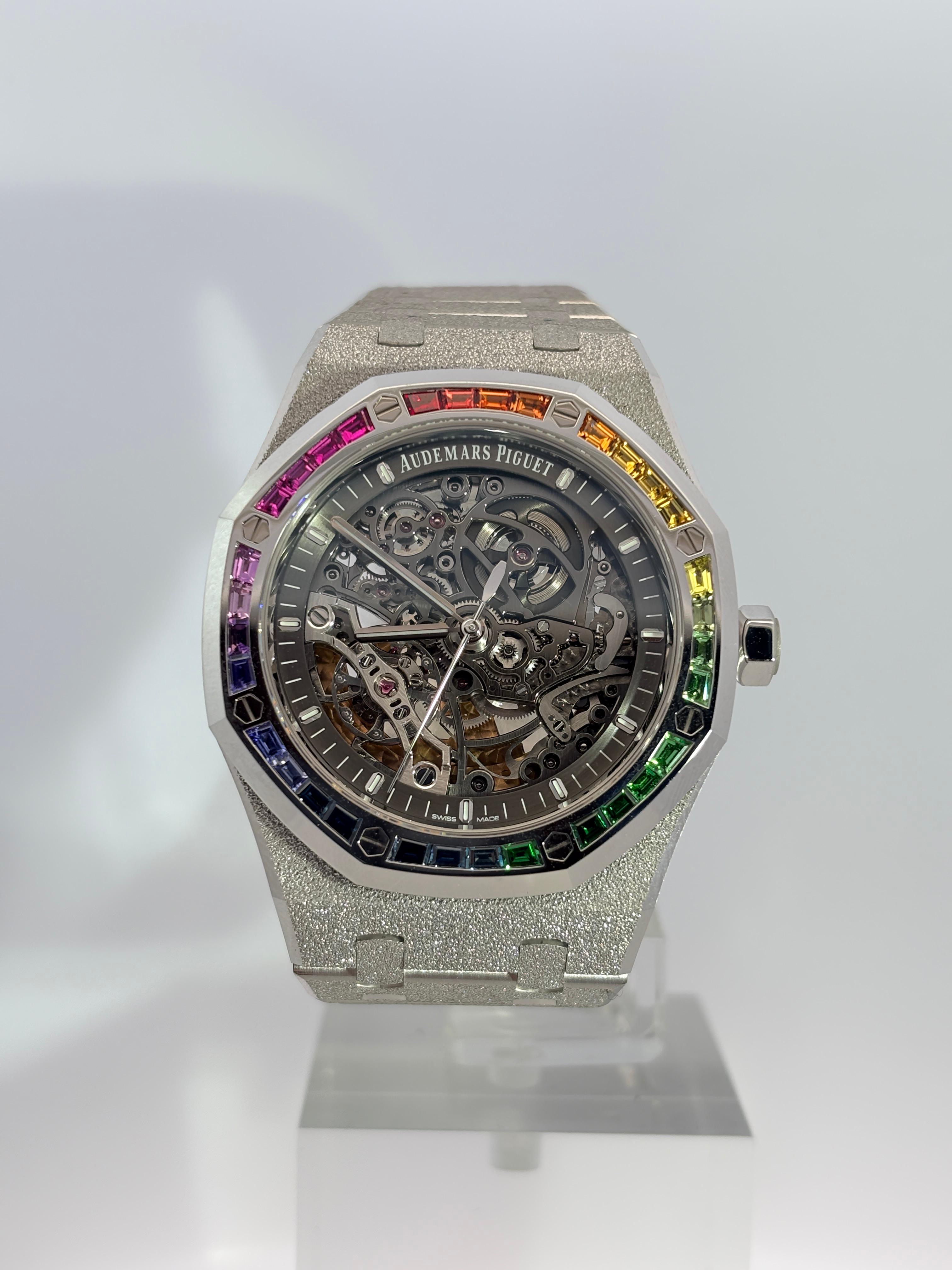 AUDEMARS PIGUET ROYAL OAK FROSTED GOLD DOUBLE BALANCE WHEEL OPENWORKED