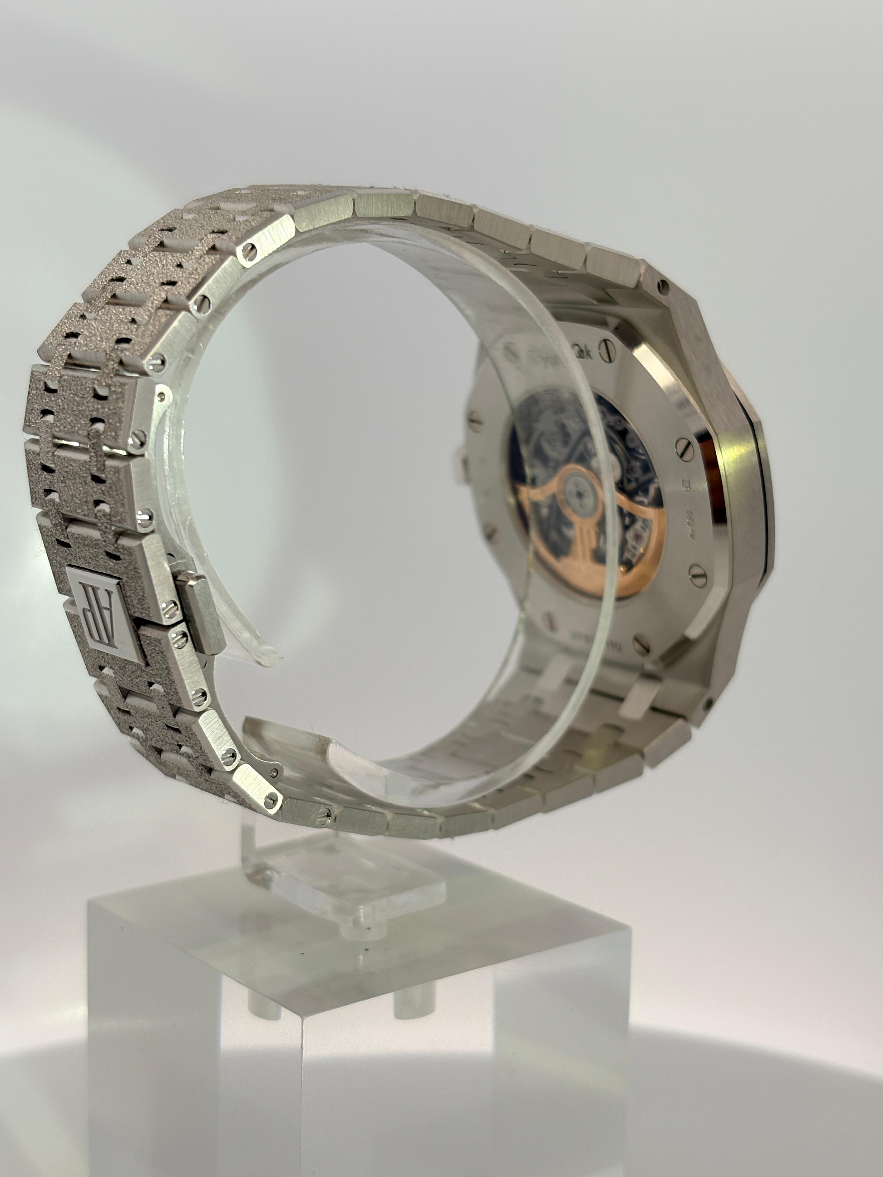 AUDEMARS PIGUET ROYAL OAK FROSTED GOLD DOUBLE BALANCE WHEEL OPENWORKED - Image 4