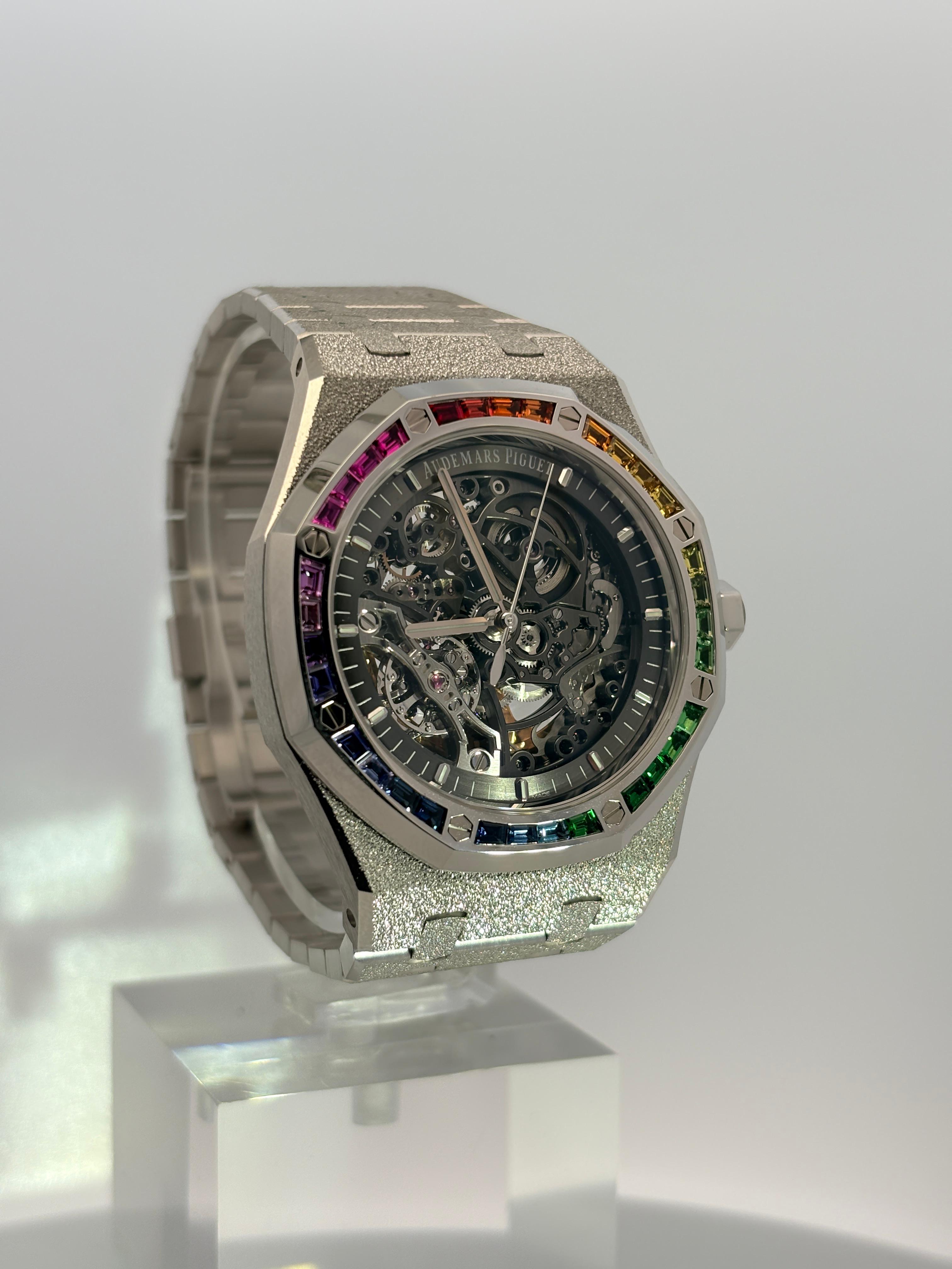 AUDEMARS PIGUET ROYAL OAK FROSTED GOLD DOUBLE BALANCE WHEEL OPENWORKED - Image 8
