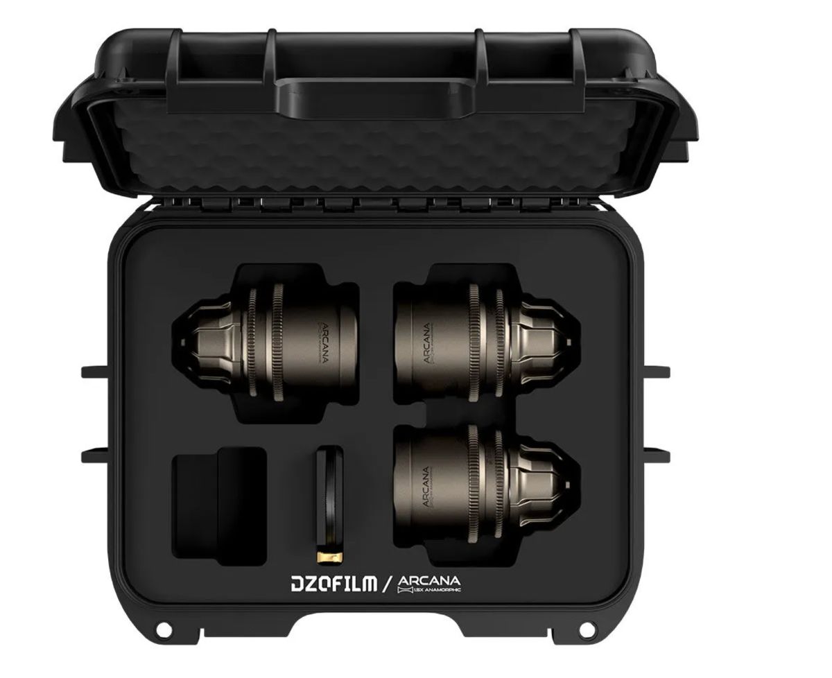 DZOFILM Arcana 32/45/75mm T2.1 Full-frame 1.5X Hybrid Anamorphic Prime 3-Lens Set
