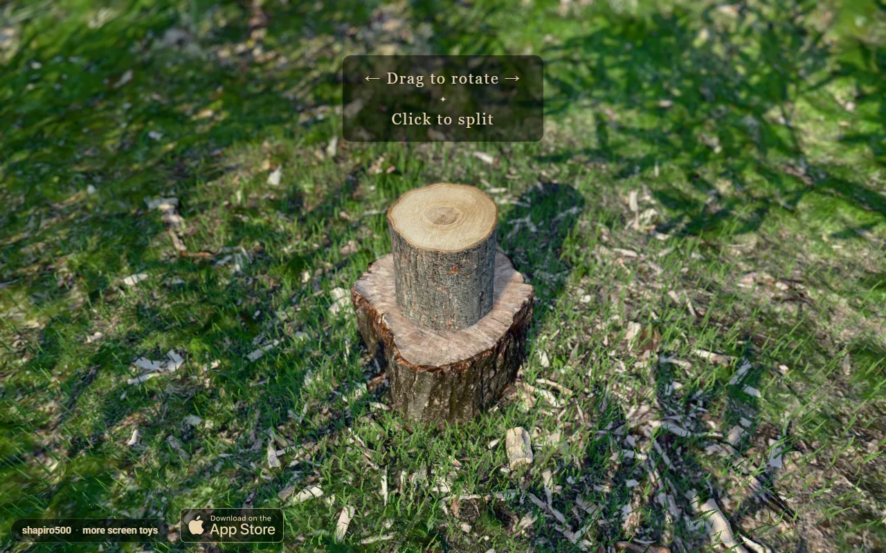 Firewood Splitting Simulator: zrzut ekranu 1 z 2