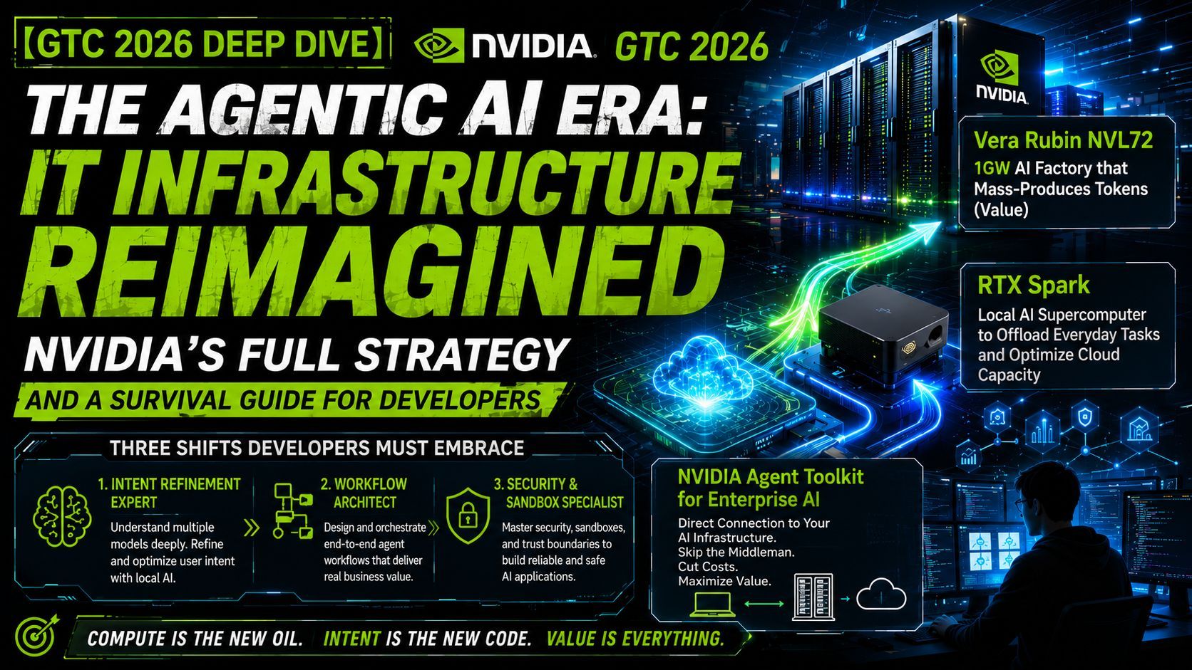 [In-Depth Analysis of GTC 2026] Restructuring IT Architecture in the Age of Agentic AI: NVIDIA's Full Strategy and a Programmer's Survival Guide