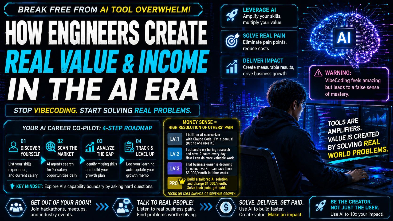 The Antidote to AI Anxiety: Ditch the Obsession with Mastering Tools and Fuel Your Journey with "Business Sense"