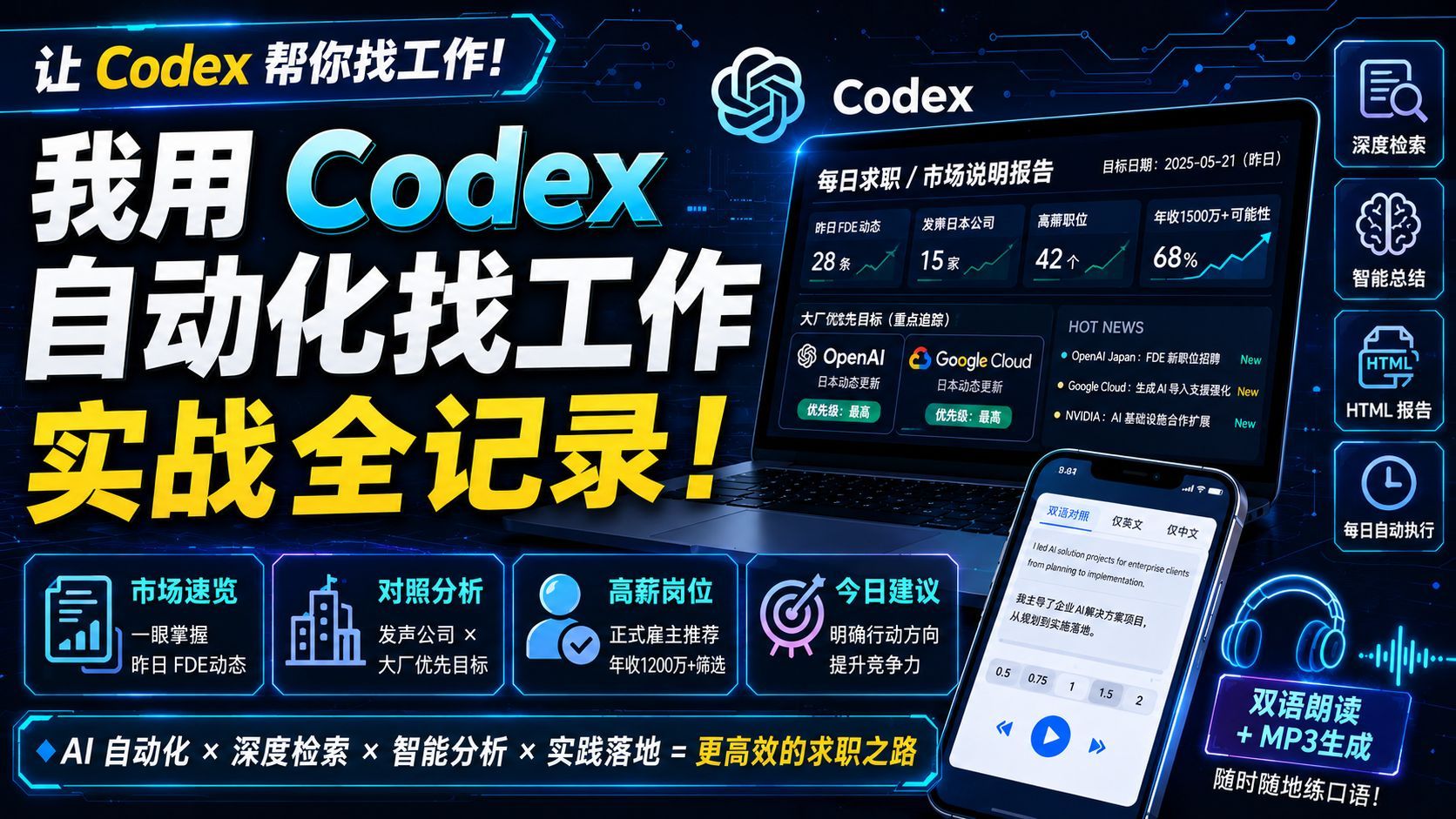 实践第1讲：利用 Codex 生成每日求职/市场说明报告