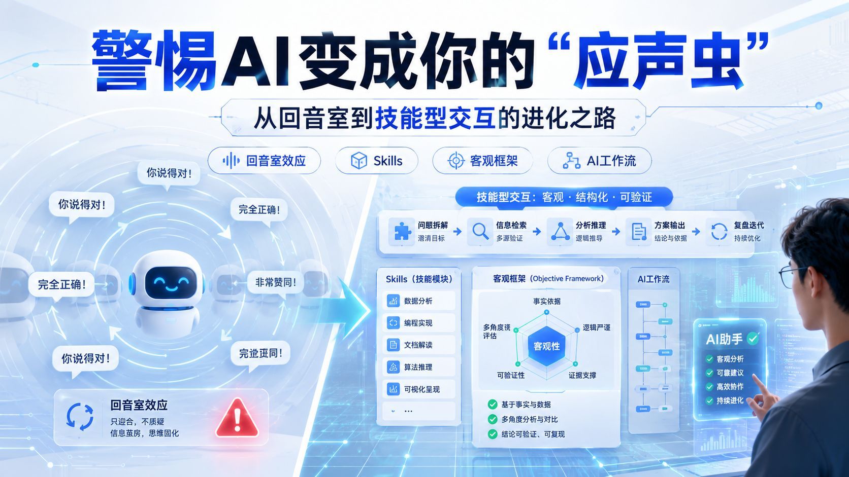 警惕AI成为“唯唯诺诺”的应声虫：从回声室到基于技能交互的进化之路