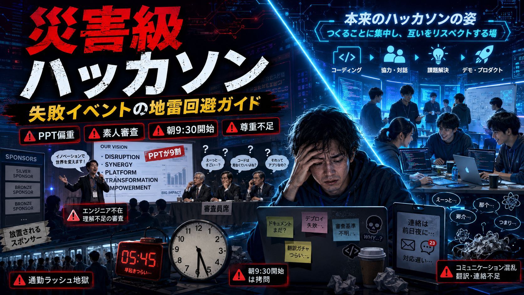 ハッカソン運営の地雷回避ガイド：エンジニアの視点からの振り返り