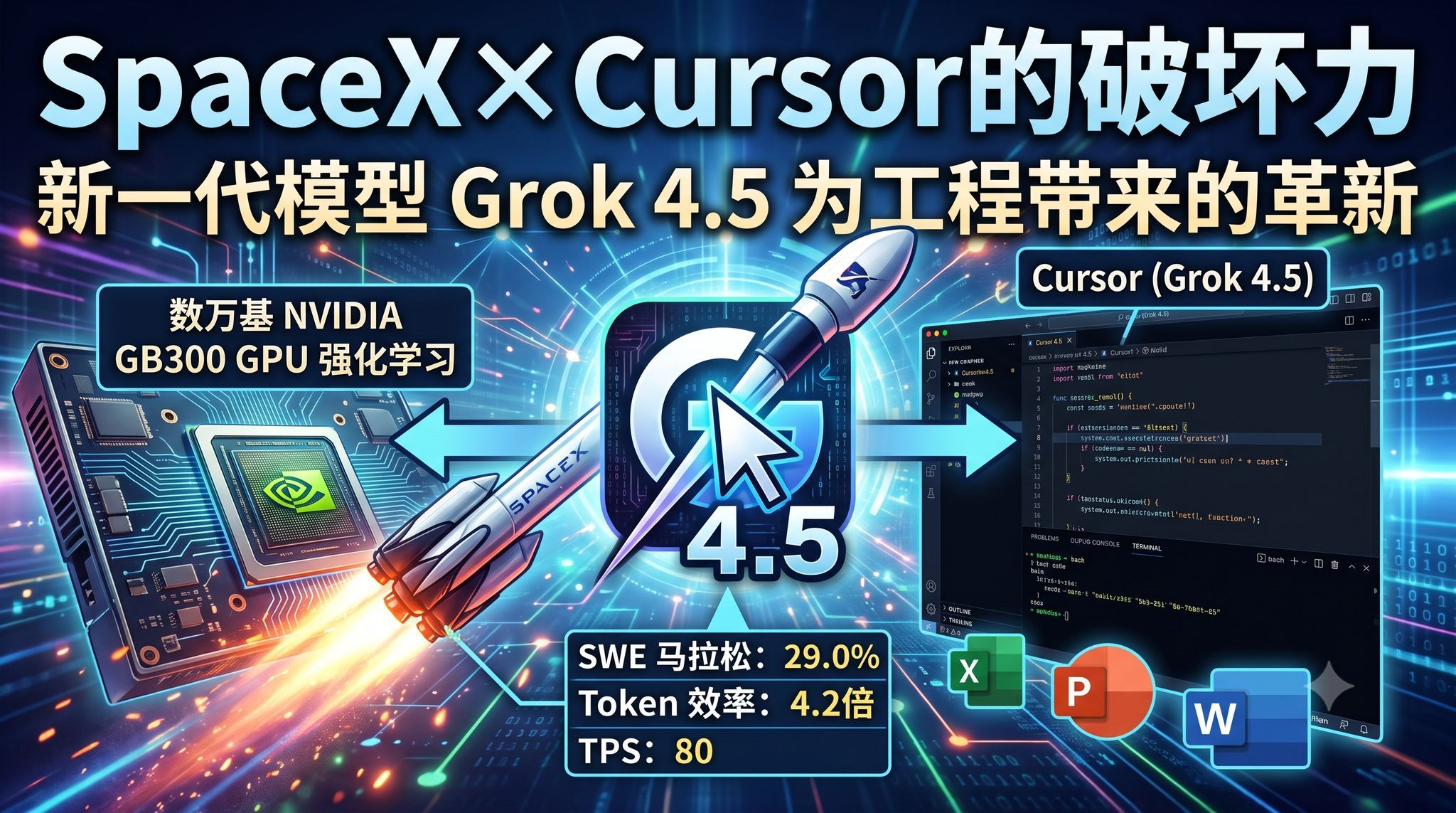 Grok 4.5发布：SpaceXAI与Cursor带来的工程性能提升及Agent功能