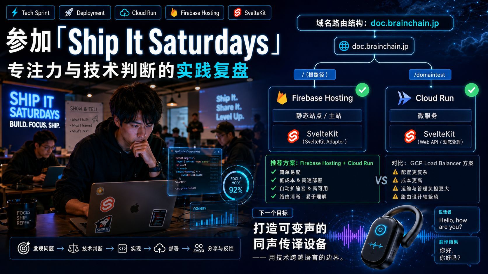 参加「Ship It Saturdays」：使用 Firebase Hosting 和 Cloud Run 实现高效路径路由