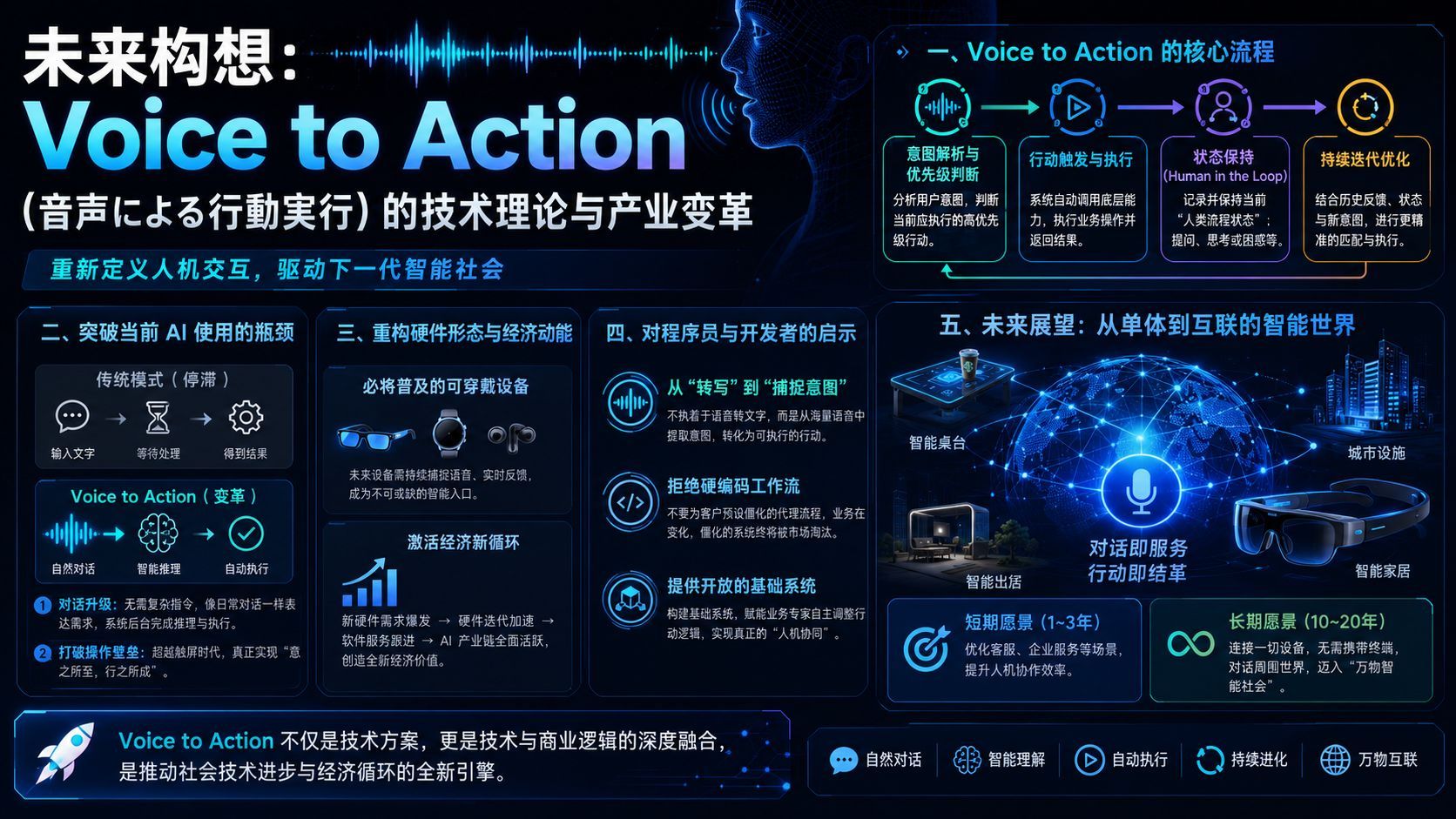 构想未来：Voice to Action 技术理论与产业变革