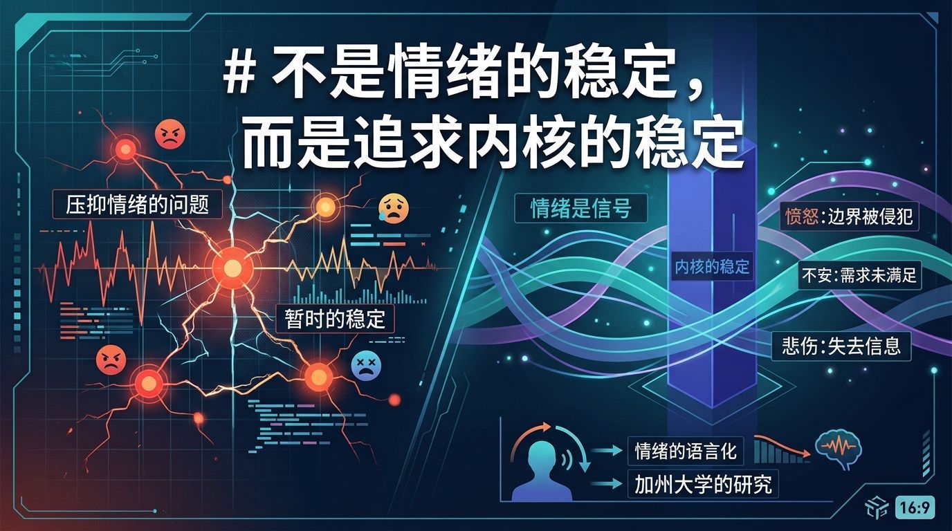 不要情绪稳定，要内核稳定