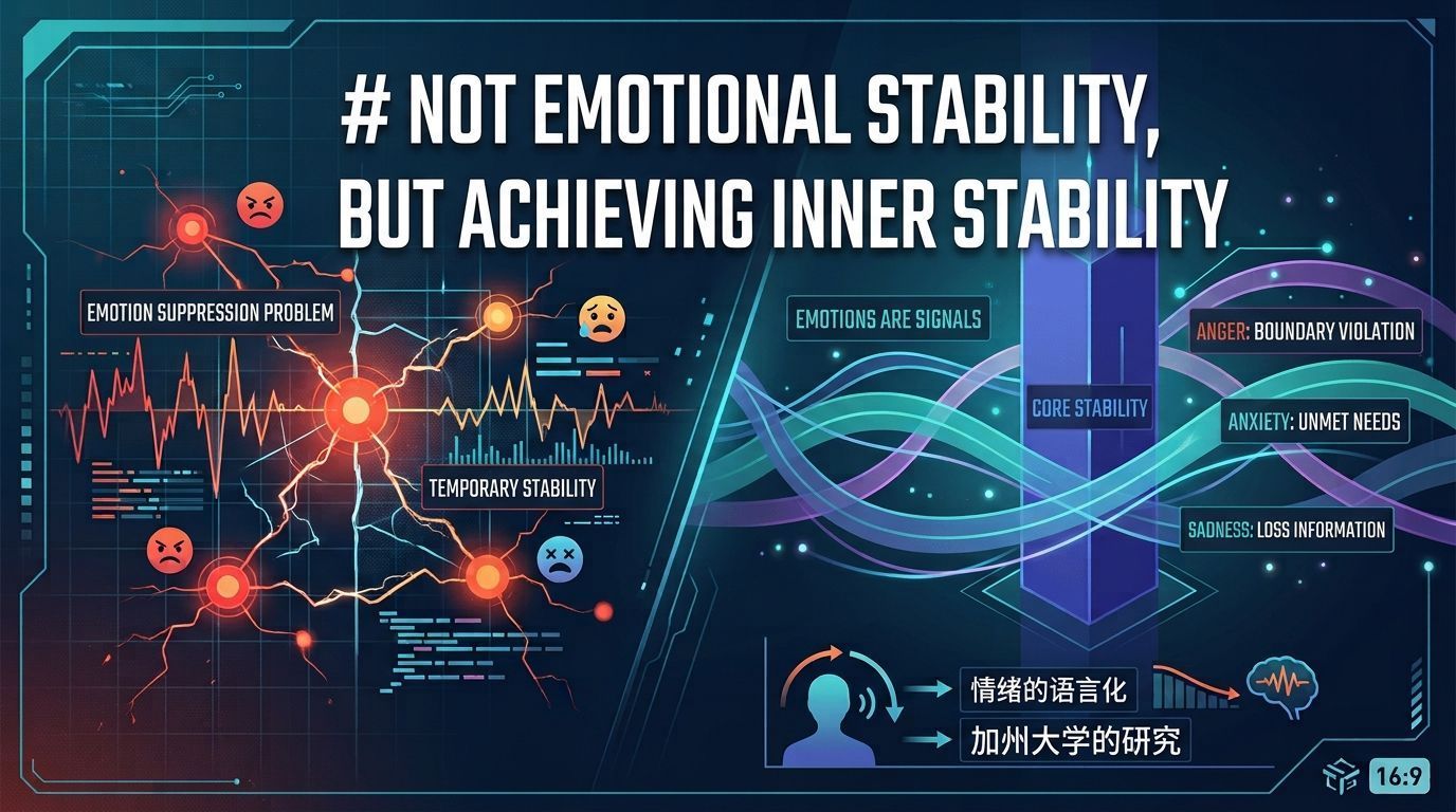 Don't Aim for Emotional Stability — Aim for a Stable Core