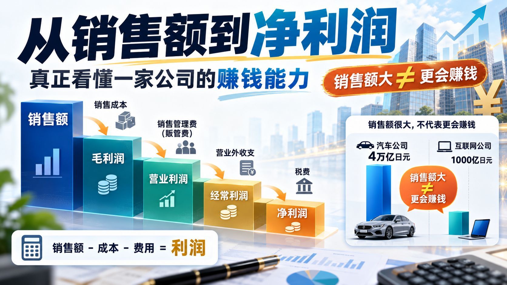从销售额到净利润：真正看懂一家公司的赚钱能力