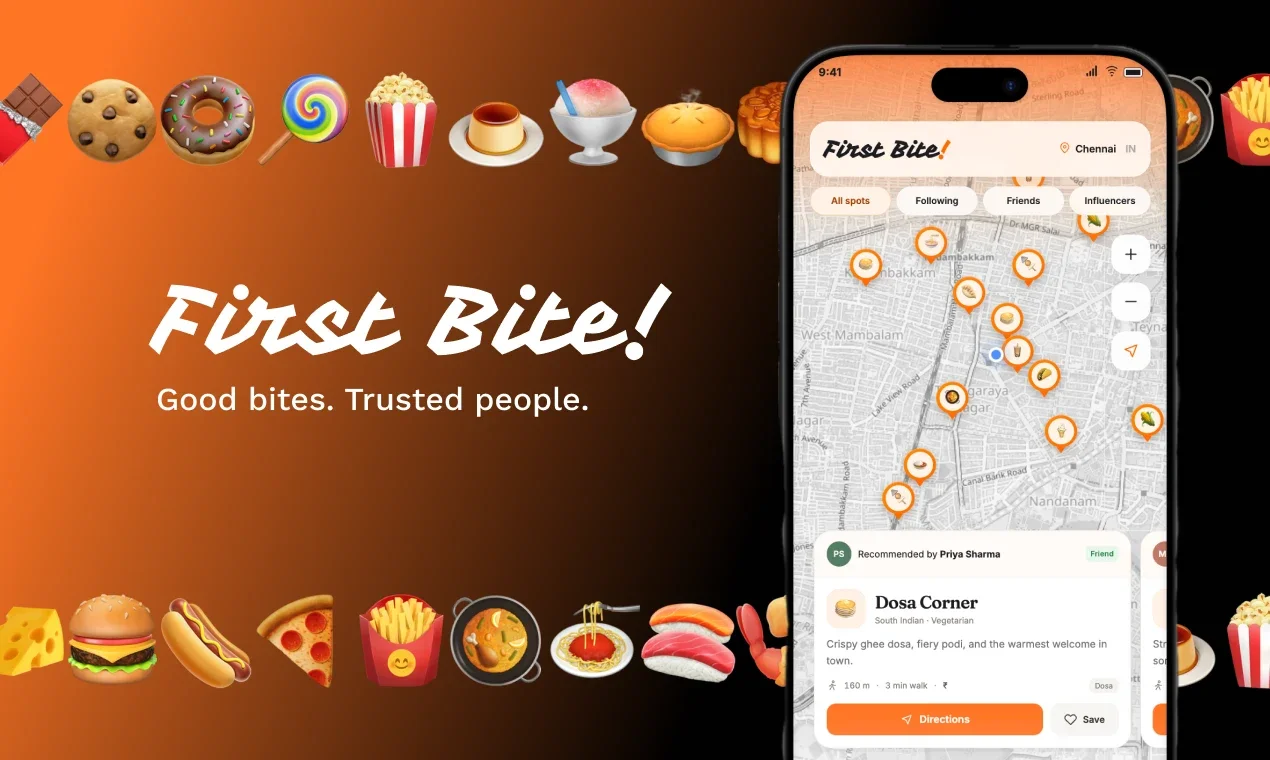 First Bite!, a vibe-coded project by Abisek