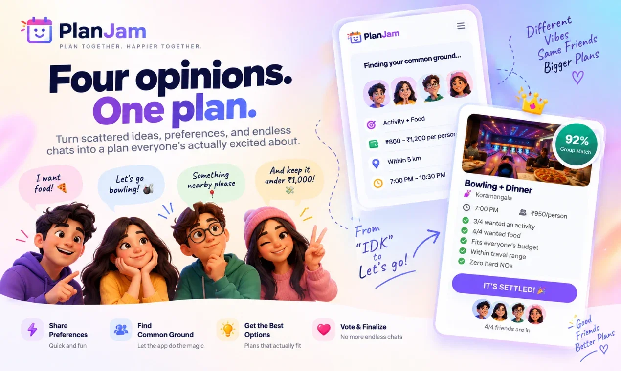 PlanJam, a vibe-coded project by Arjeet Anand