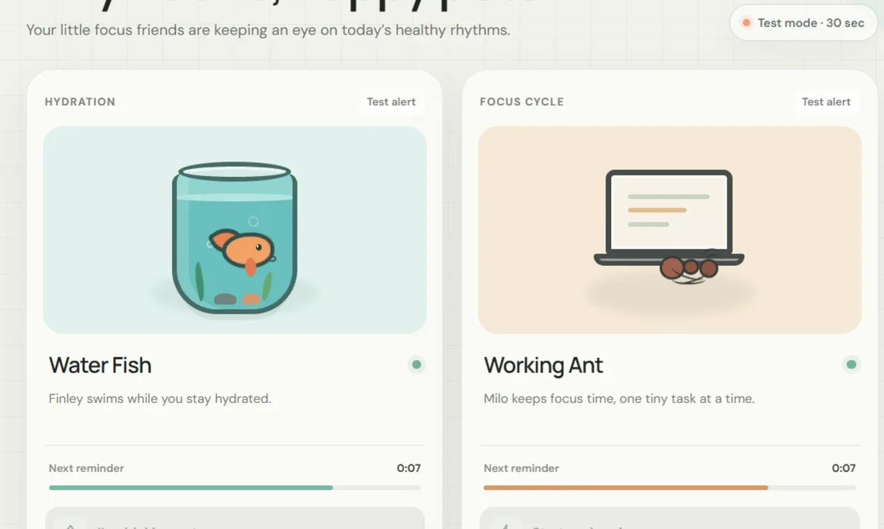 Habits + Tamagotchi, a vibe-coded project by Tharani Tharan Dharmalingam