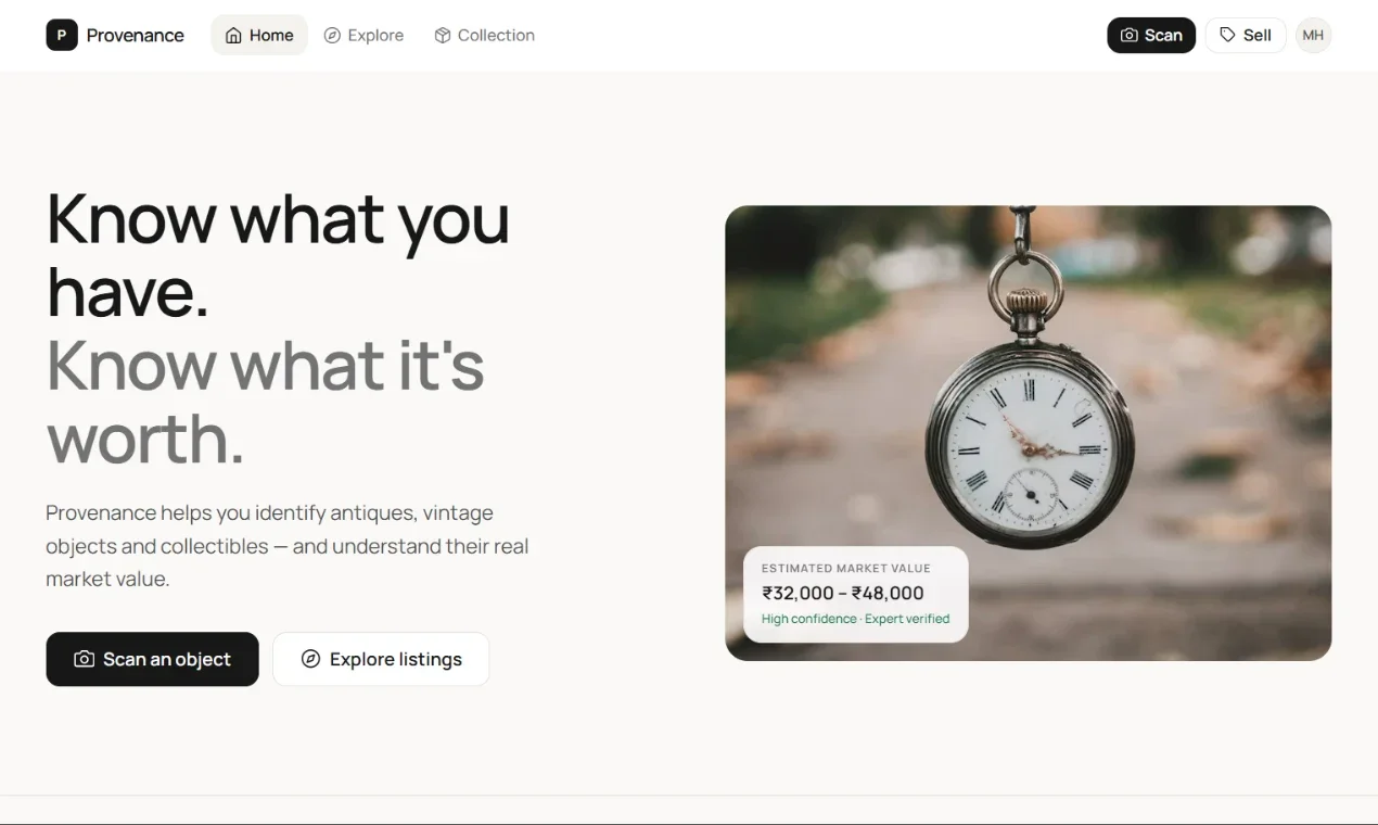 Provenance — a vibe-coded project by kiruba sankar