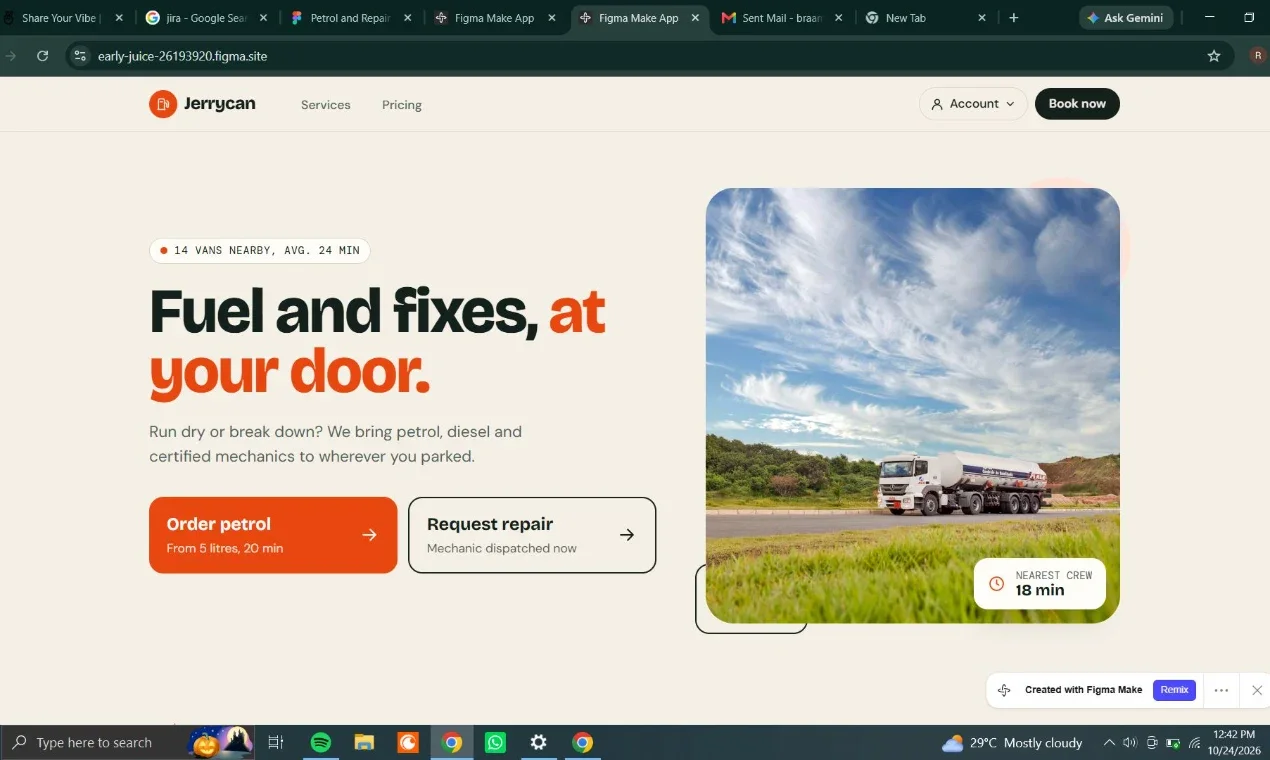 jerrycan, a vibe-coded project by Raamkumar