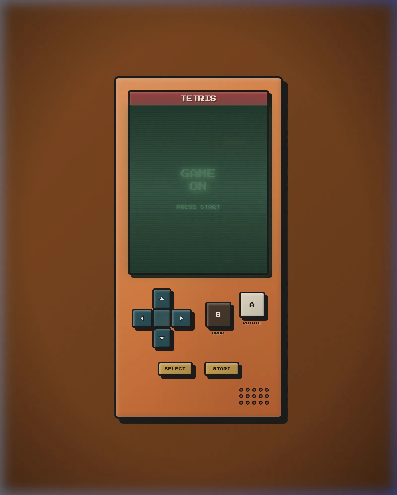 GameBoy Retro Tetris, a vibe-coded project by ProbG