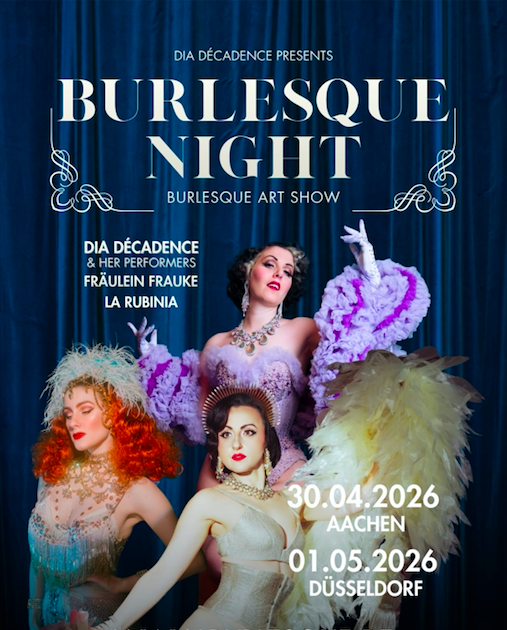 Extravagante Burlesque-Show im Zelt