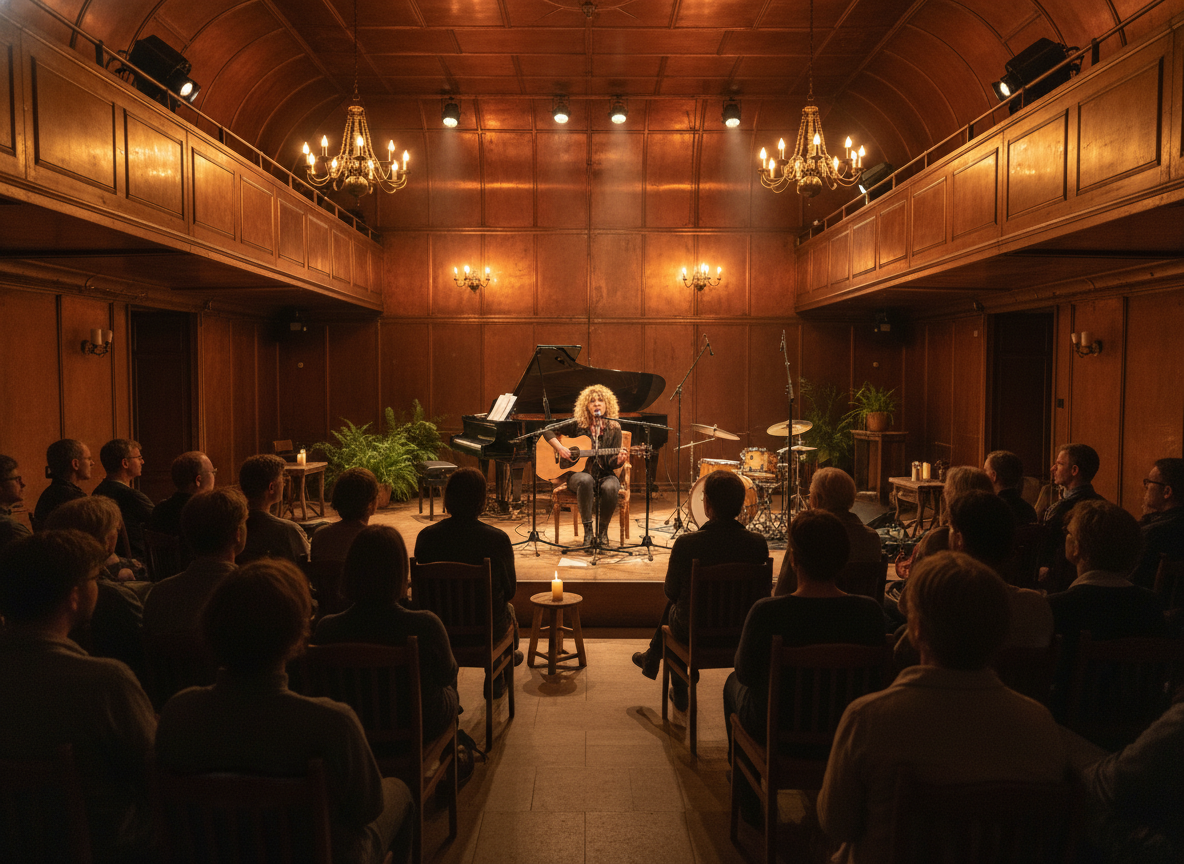 Intimate Acoustic Pop in a Historic Copper Hall