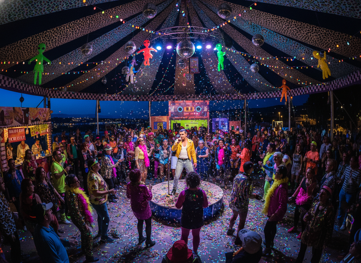 Retro Kitsch Carnival Ball