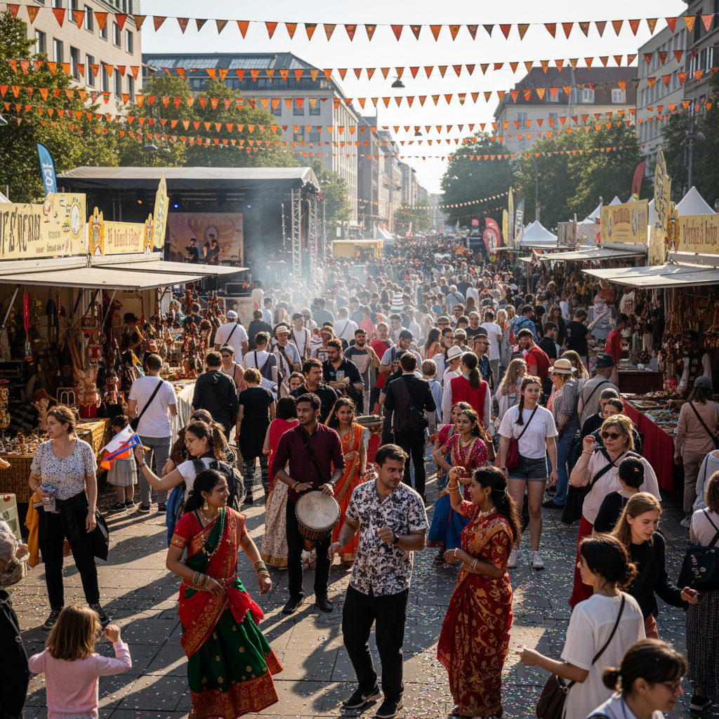 Buntes Straßenfest der Weltkulturen