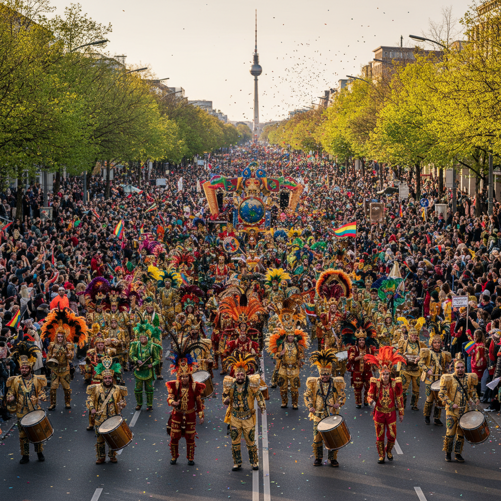 Prächtiger Umzug durch die Hauptstadt