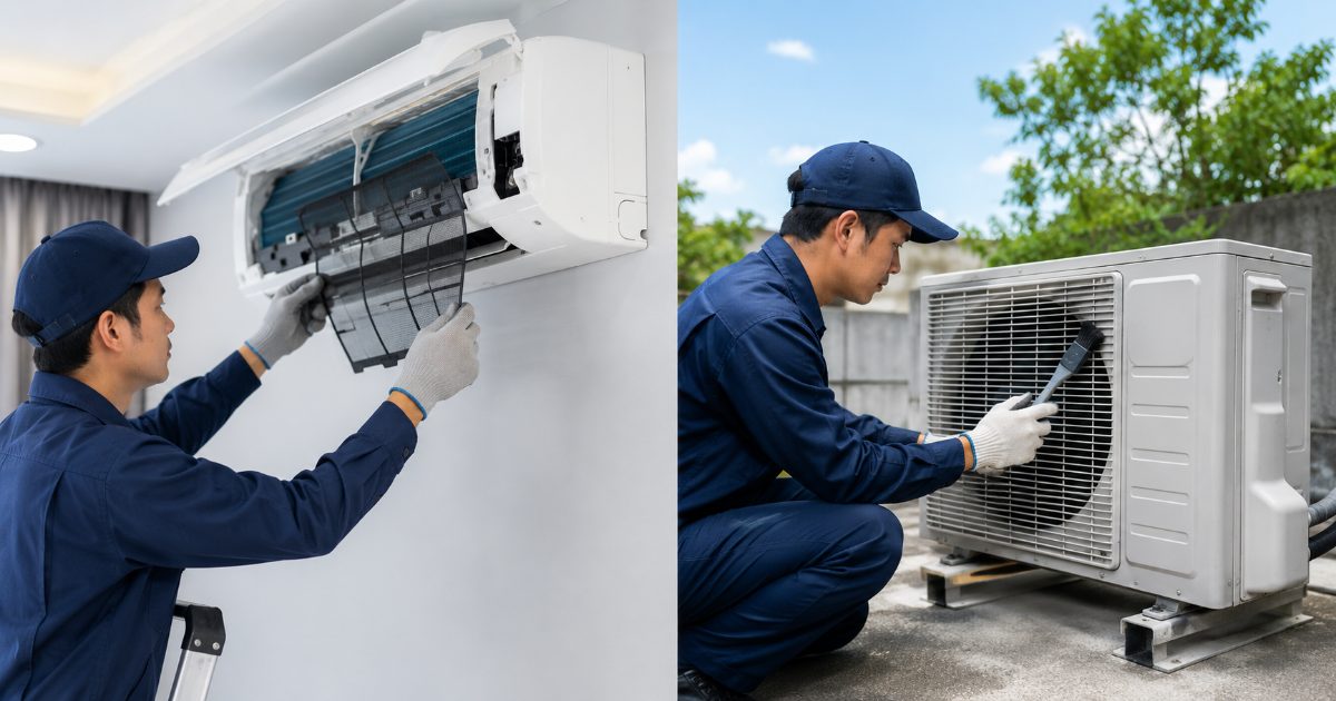 Servicio de mantenimiento preventivo en aire acondicionado