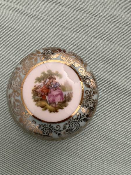 Limoges jewellery box, amazing colour  – Vintage things for your home  · London