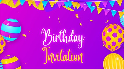 Balloon Bouquet Video Invitation