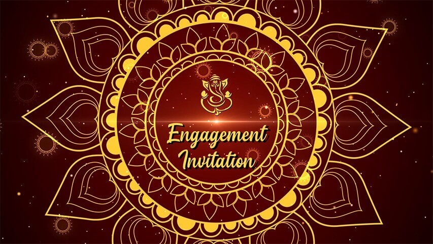 Chakra Gold Video Invitation