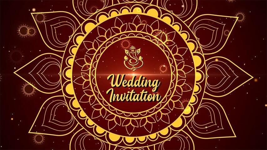Chakra Gold Video Invitation