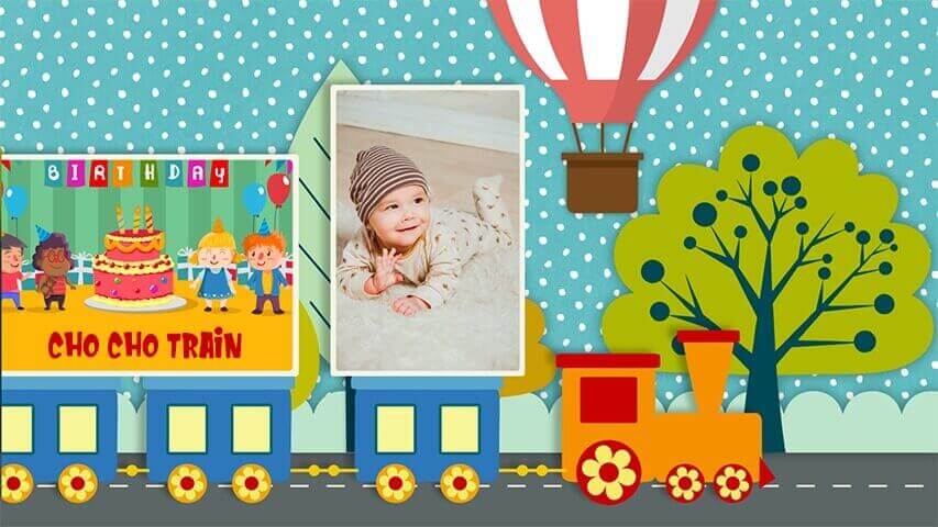 Cho Cho Train (Boy) Birthday Invitation Video