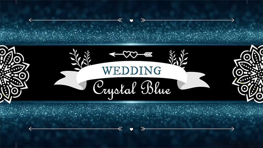 Crystal Blue Video Invitation