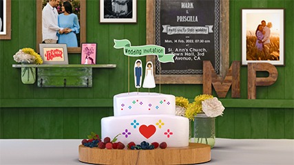 Enchanted Frames Wedding Invitation Video