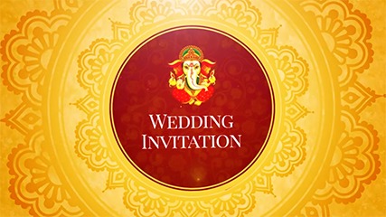 Golden Chakra Wedding Invitation Video