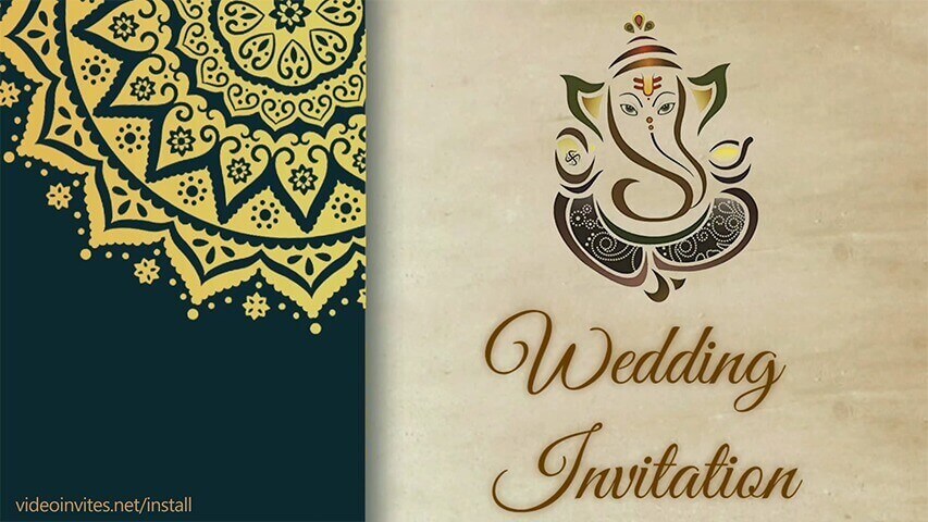 Jai Ganesha Wedding Invitation Video