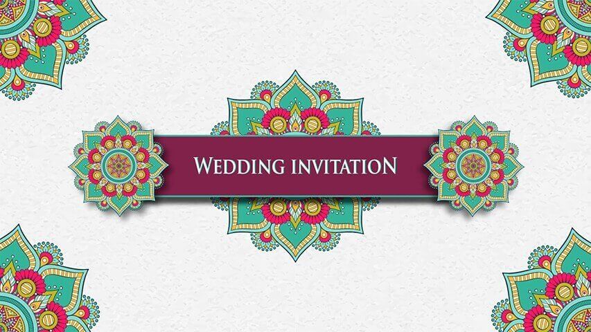 Kaleidoscope Wedding Invitation Video