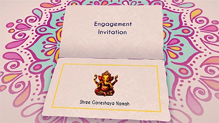 Majestic Rangoli Video Invitation