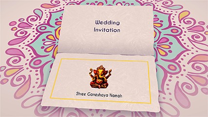 Majestic Rangoli Wedding Invitation Video